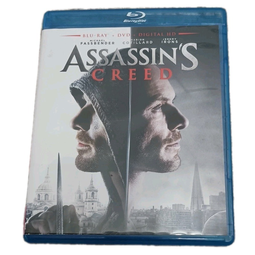 Assassins Creed Blu-ray DVD 2016 2-Disc Set Action Adventure Movie PG-13